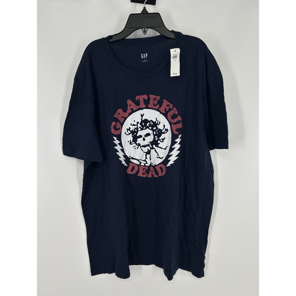 Gap Grateful Dead Skull Jerry Garcia Graphic‎ Tee Short Sleeve T Shirt Mens XL